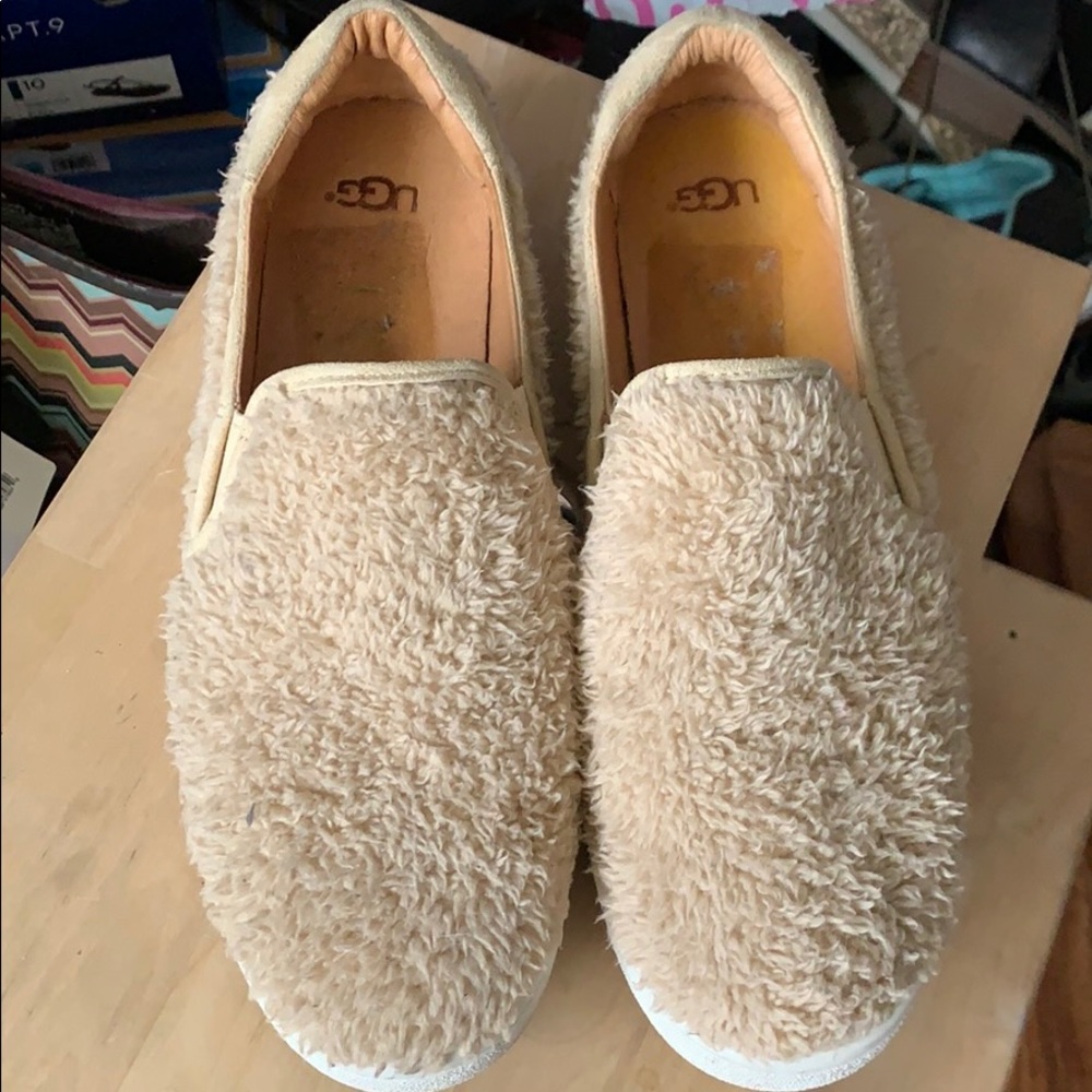 Ugg Furry Slip On Sneakers